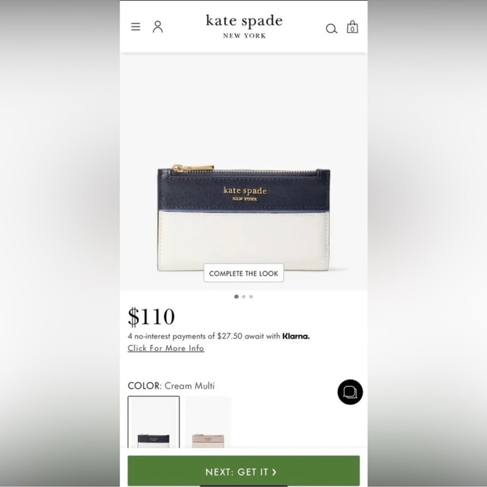 Kate Spade Morgan Colorblocked wallet